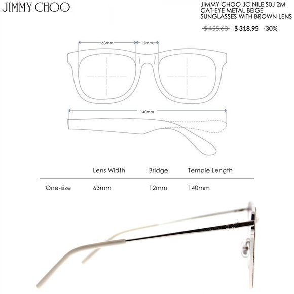 Jimmy Choo - Nile S0J 2M 63mm Sunglasses main image 4